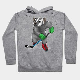 Honey badger Ice hockey Ice hockey stick Hoodie